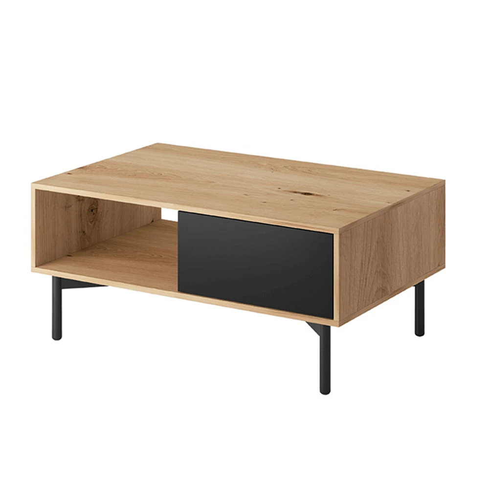 Masuta de cafea, stejar artisan/negru, FORSO