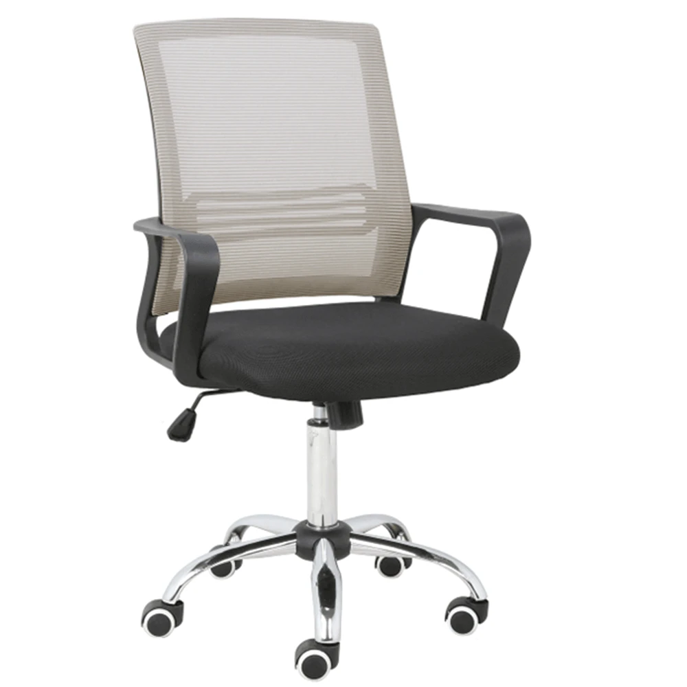 Scaun de birou, mesh gri-maro TAUPE/material textil negru, APOLO