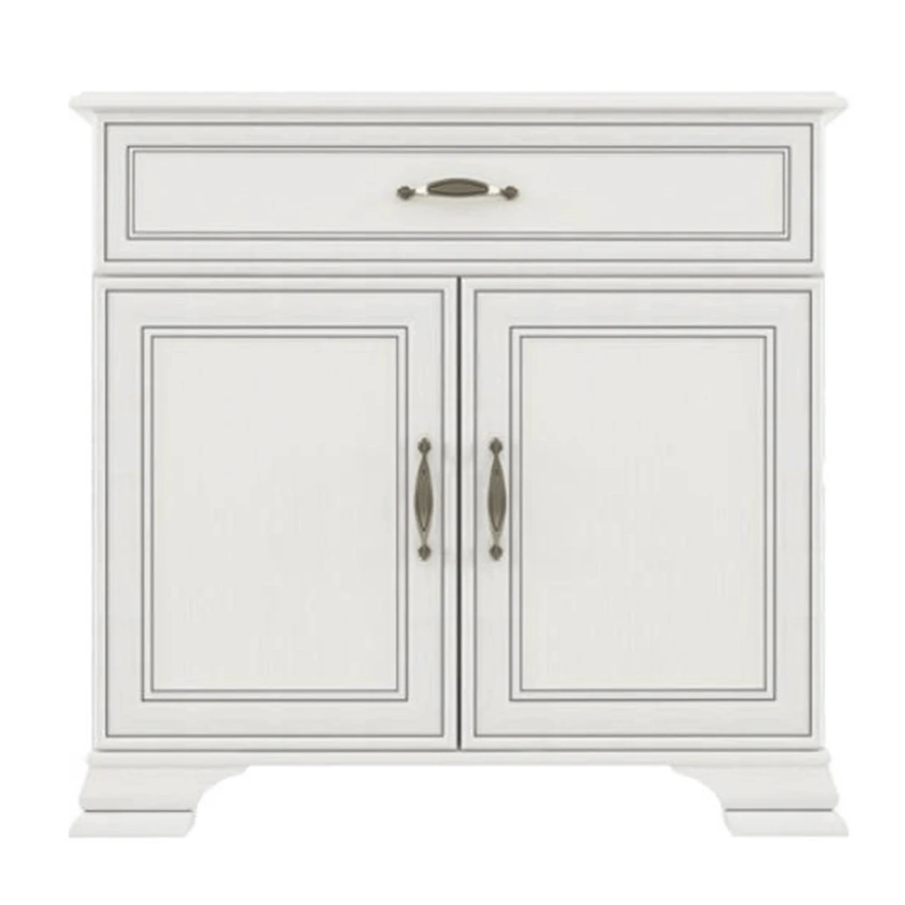 Comoda 2D1S cu sertar, PAL melaminat, woodline crem, TIFFY 07