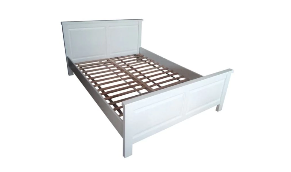 Pat Lemn Masiv Marius 180×200 Cm, Alb