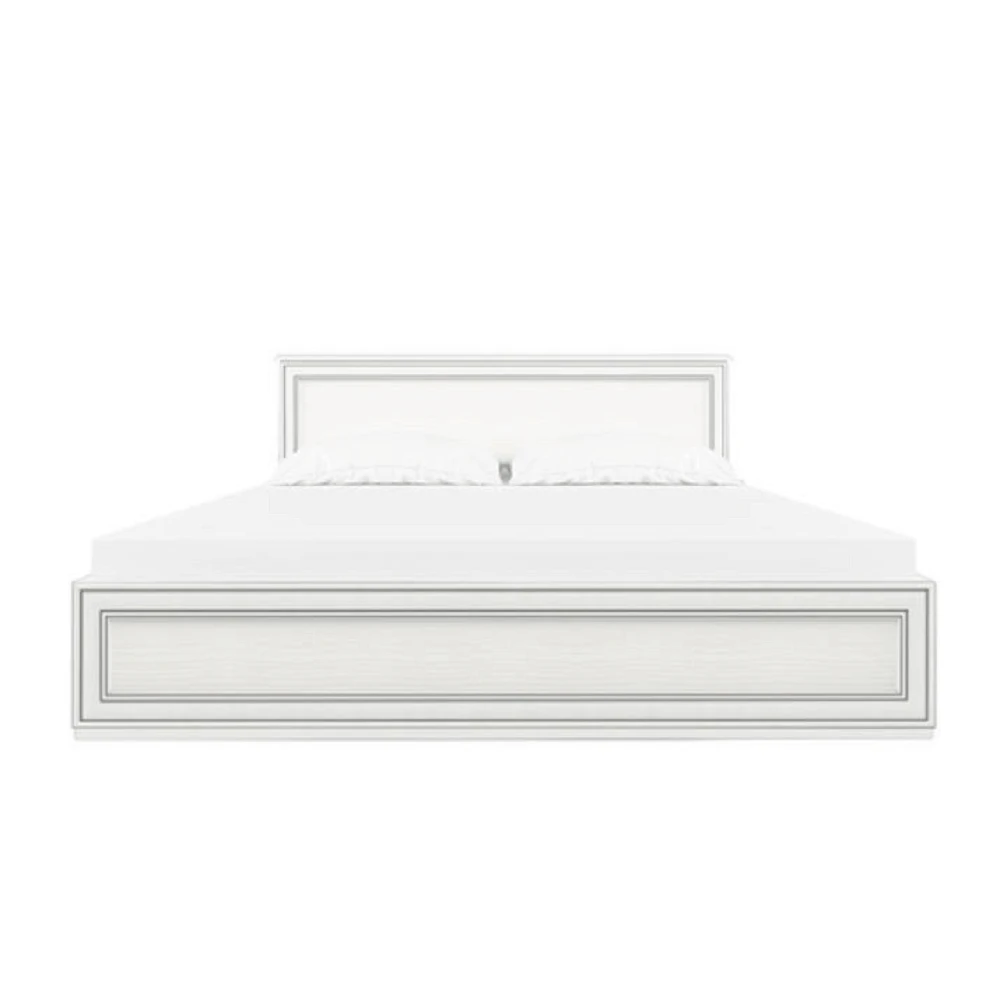 Pat 160 cu somiera, PAL melaminat, woodline crem, TIFFY 10