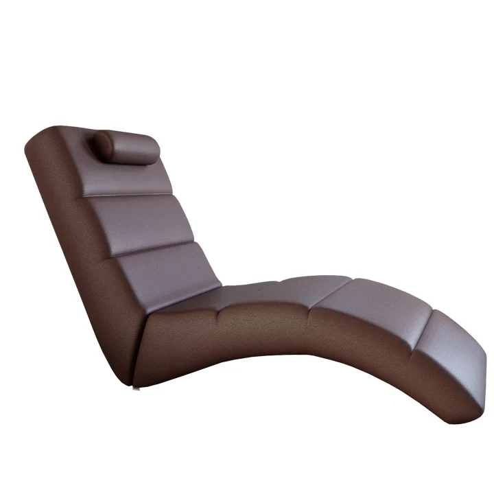 Fotoliu Relaxant, Piele Eco Maro, LONG