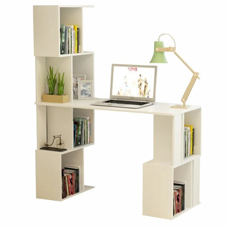 Masa pentru calculator cu raft, alb, FLOKI NEW