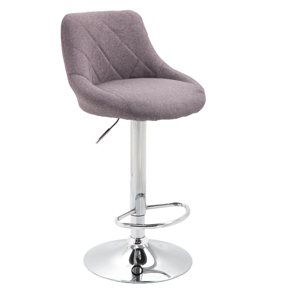 Scaun de bar, gri-maro TAUPE/crom, MARID