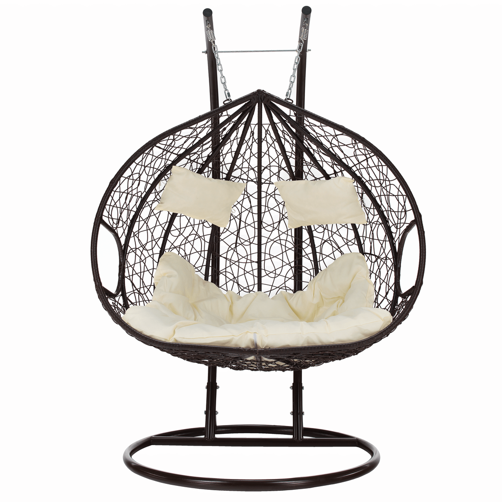 Scaun agatat, maro/crem DALVEA NEW