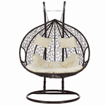 Scaun agatat, maro/crem DALVEA NEW