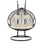 Scaun agatat, maro/crem DALVEA NEW