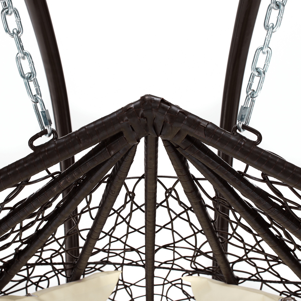 Scaun agatat, maro/crem DALVEA NEW