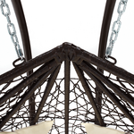 Scaun agatat, maro/crem DALVEA NEW