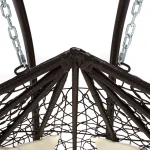 Scaun agatat, maro/crem DALVEA NEW