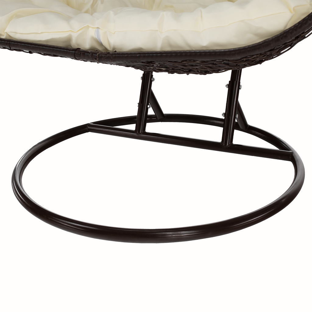 Scaun agatat, maro/crem DALVEA NEW