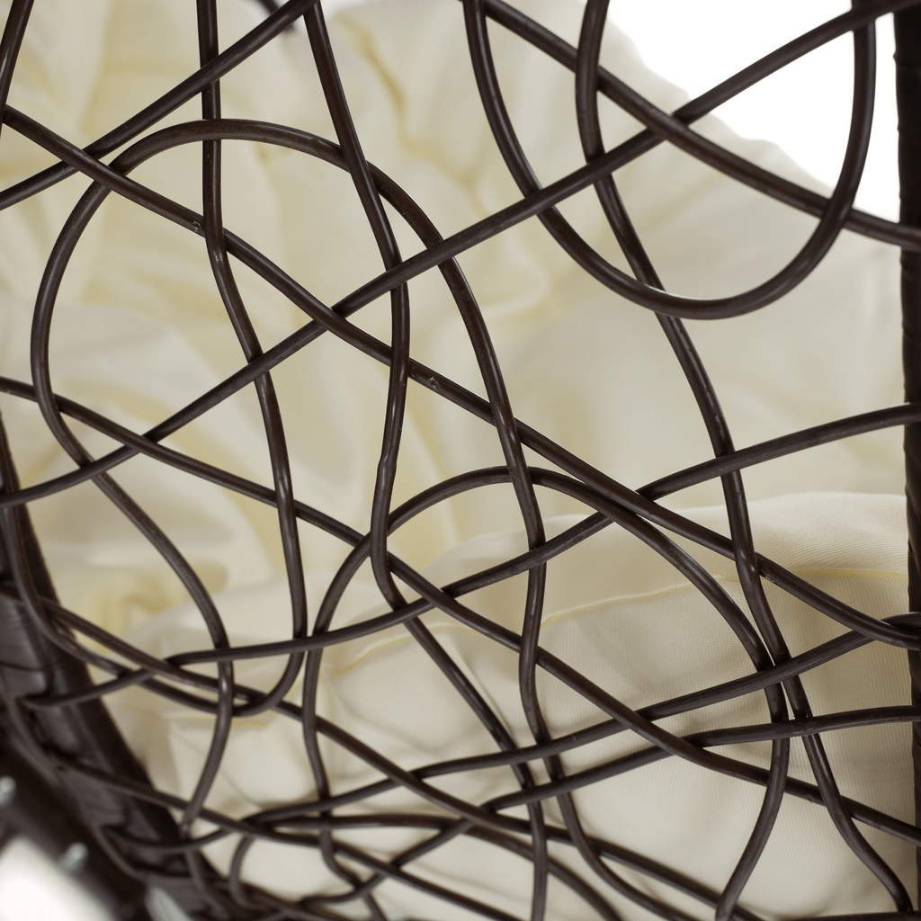 Scaun agatat, maro/crem DALVEA NEW