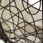 Scaun agatat, maro/crem DALVEA NEW