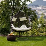 Scaun agatat, maro/crem DALVEA NEW