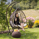 Scaun agatat, maro/crem DALVEA NEW