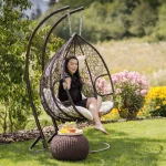 Scaun agatat, maro/crem DALVEA NEW