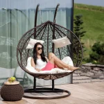 Scaun agatat, maro/crem DALVEA NEW