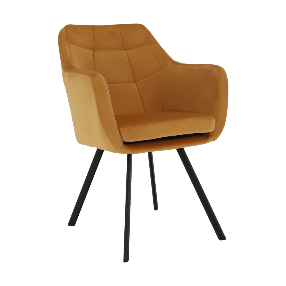 Fotoliu, catifea mustar/negru, ZERON