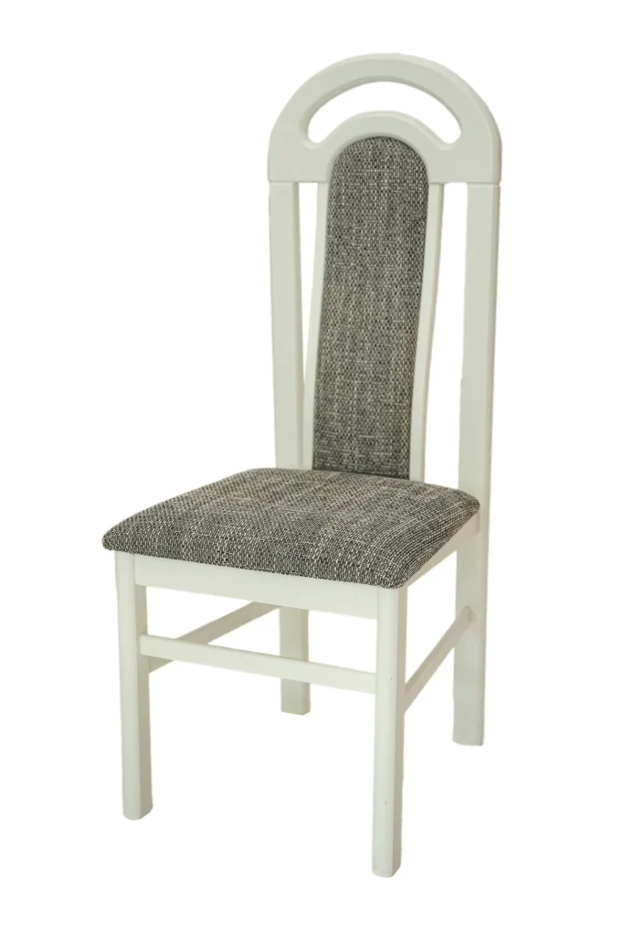 Scaun de lemn de fag 110x50x46 cm, nuanta alb