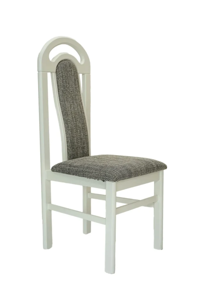 Scaun de lemn de fag 110x50x46 cm, nuanta alb