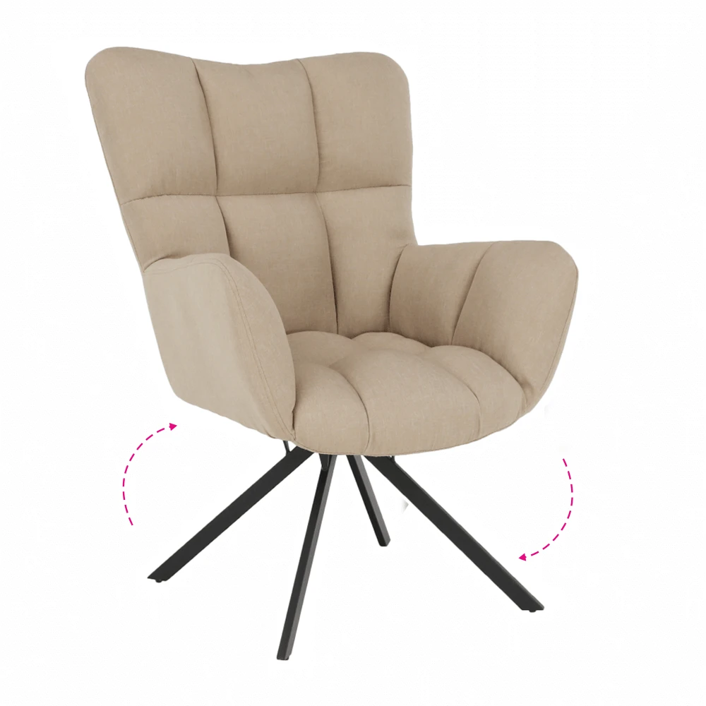 Scaun de design tesatura bej, KOMODO