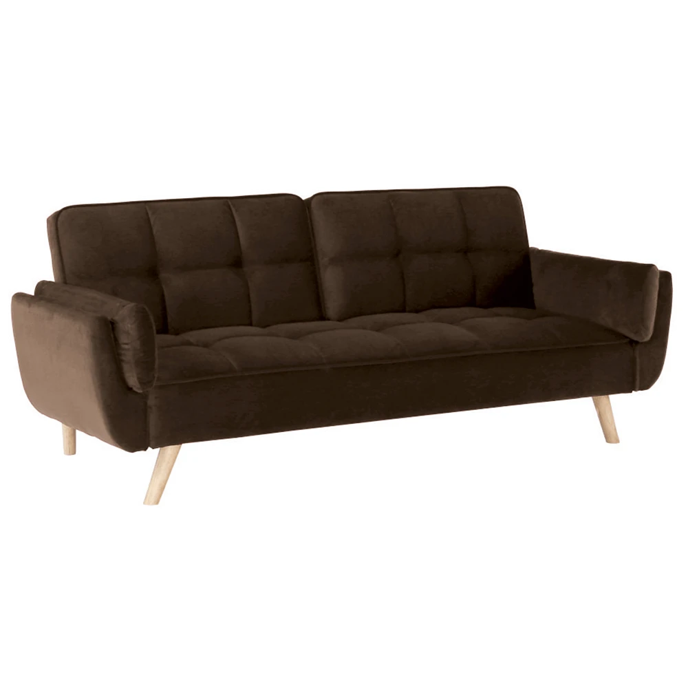 Canapea extensibila, maro/stejar, FILEMA