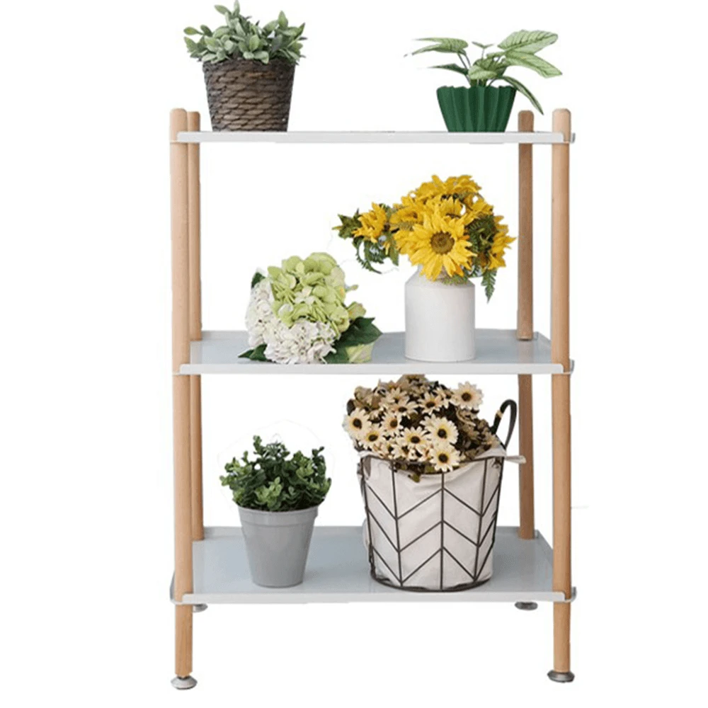 Polita cu 3 rafturi, fag / alb, DINORA