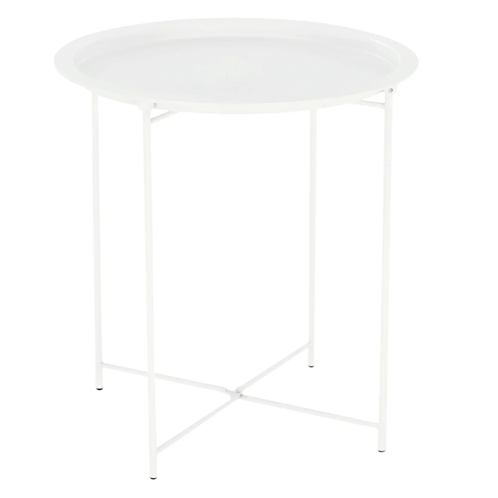 Masuta auxiliara cu tava detasabila, alb, RENDER