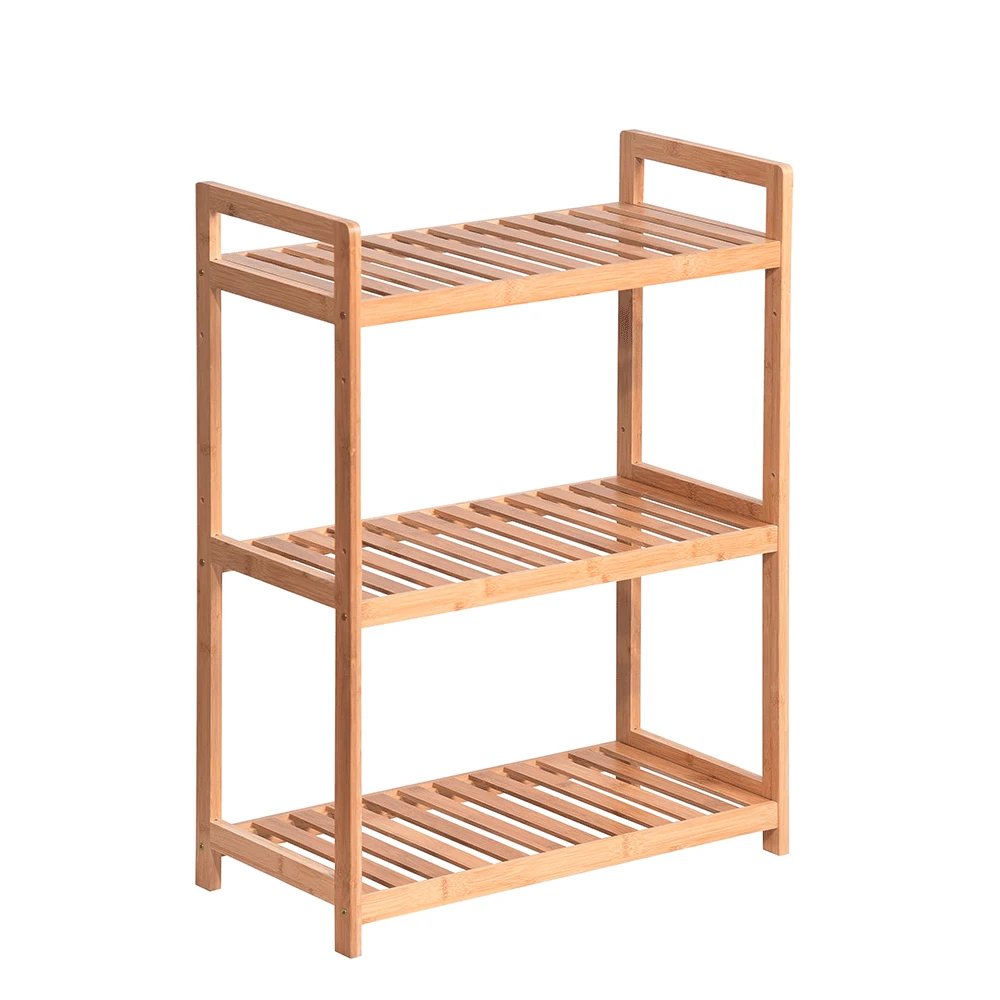 Raft cu 3 polite, bambus natural, FIORE TIP 1