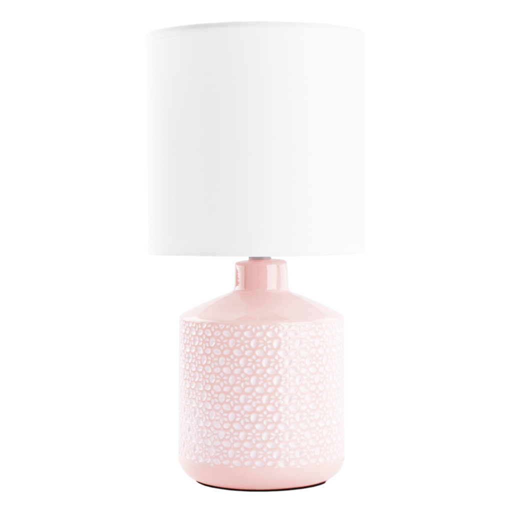 Lampa de masa, alba / roz, OFRED