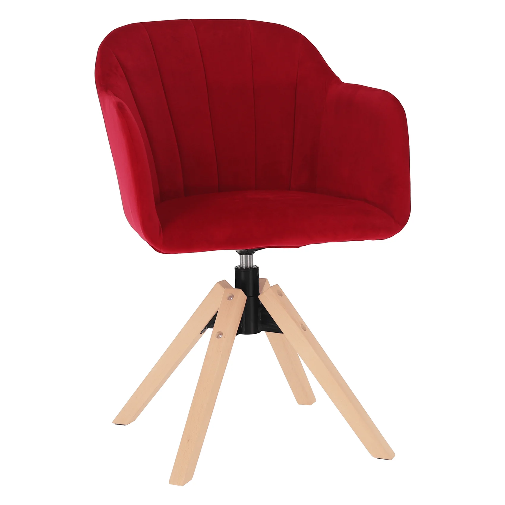 Fotoliu rotativ, textil Velvet, oxy fire rosu/fag, DALIO