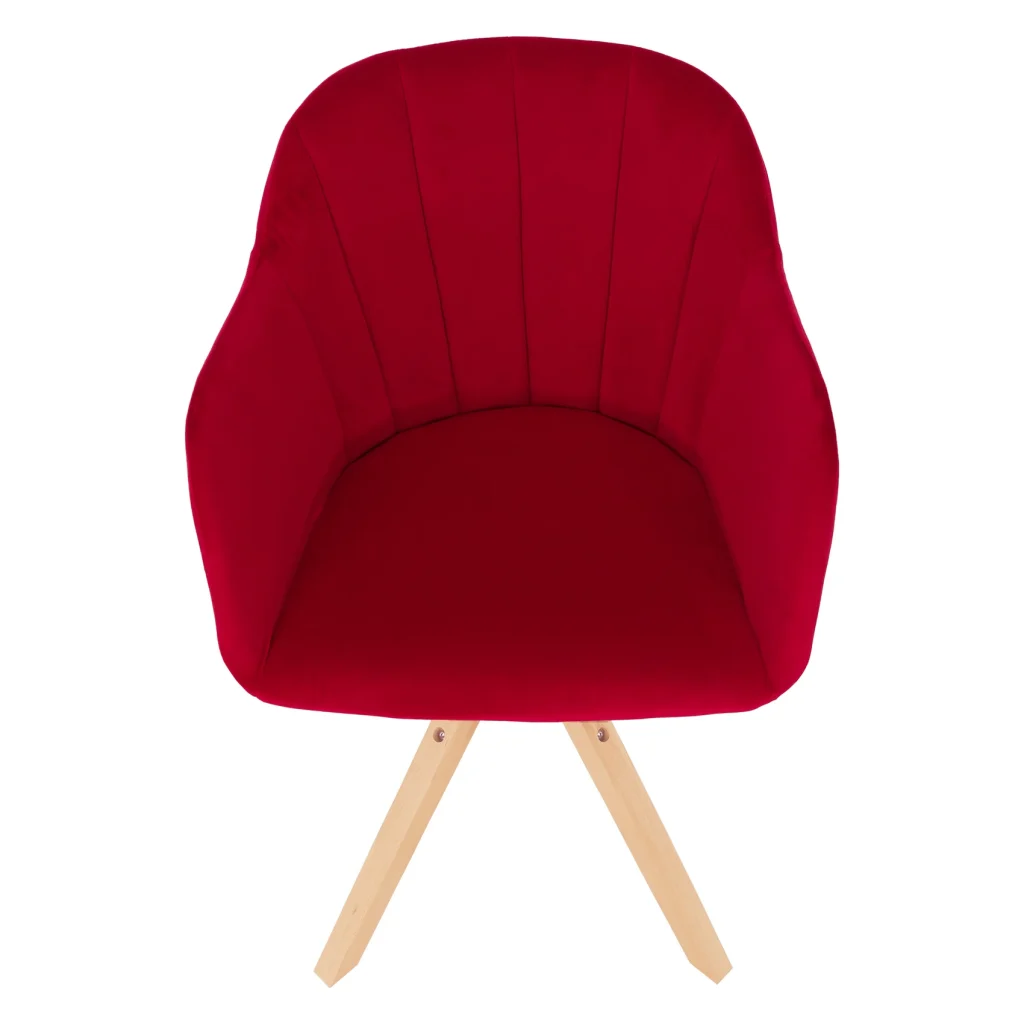 Fotoliu rotativ, textil Velvet, oxy fire rosu/fag, DALIO