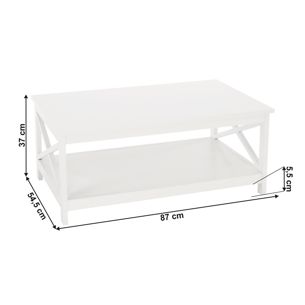 Masuta de cafea, alba, EDRIA