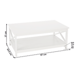 Masuta de cafea, alba, EDRIA