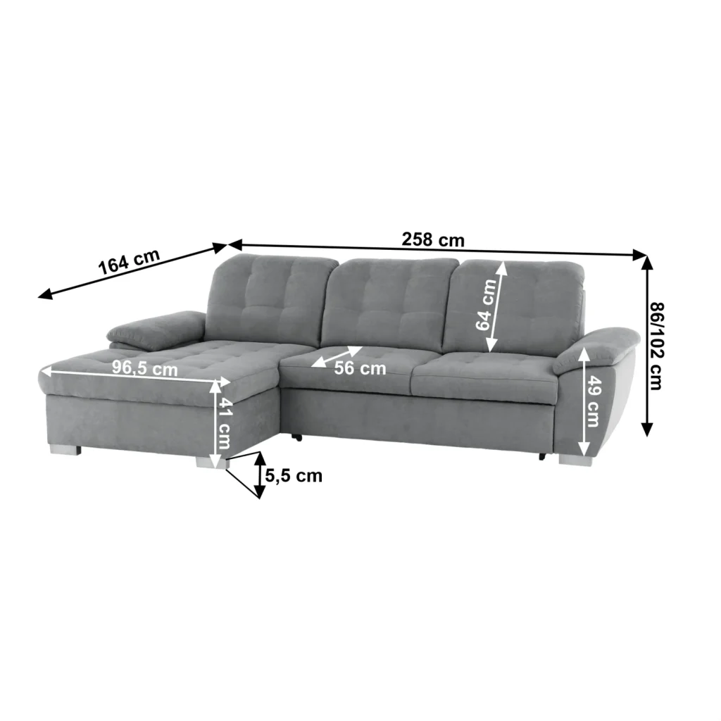 Coltar, tesatura gri, stanga, EVANGELIN