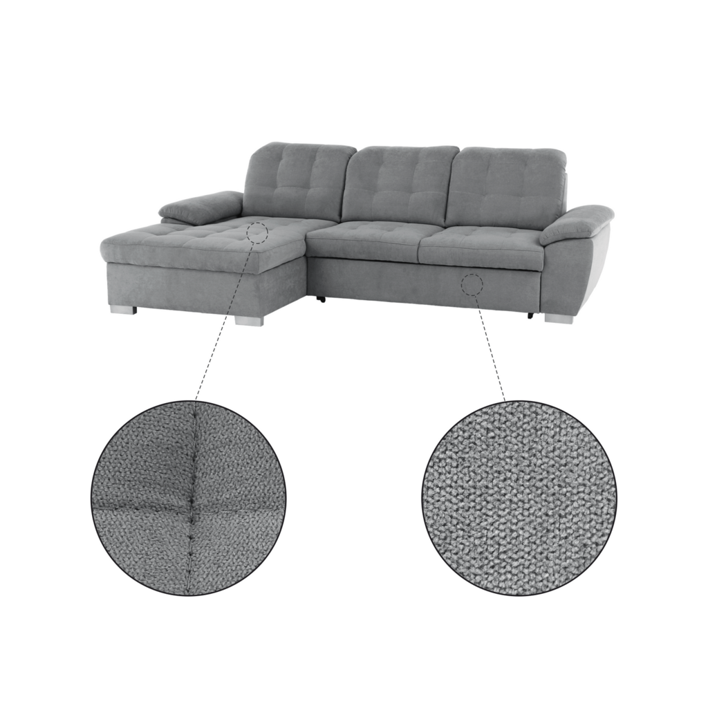 Coltar, tesatura gri, stanga, EVANGELIN