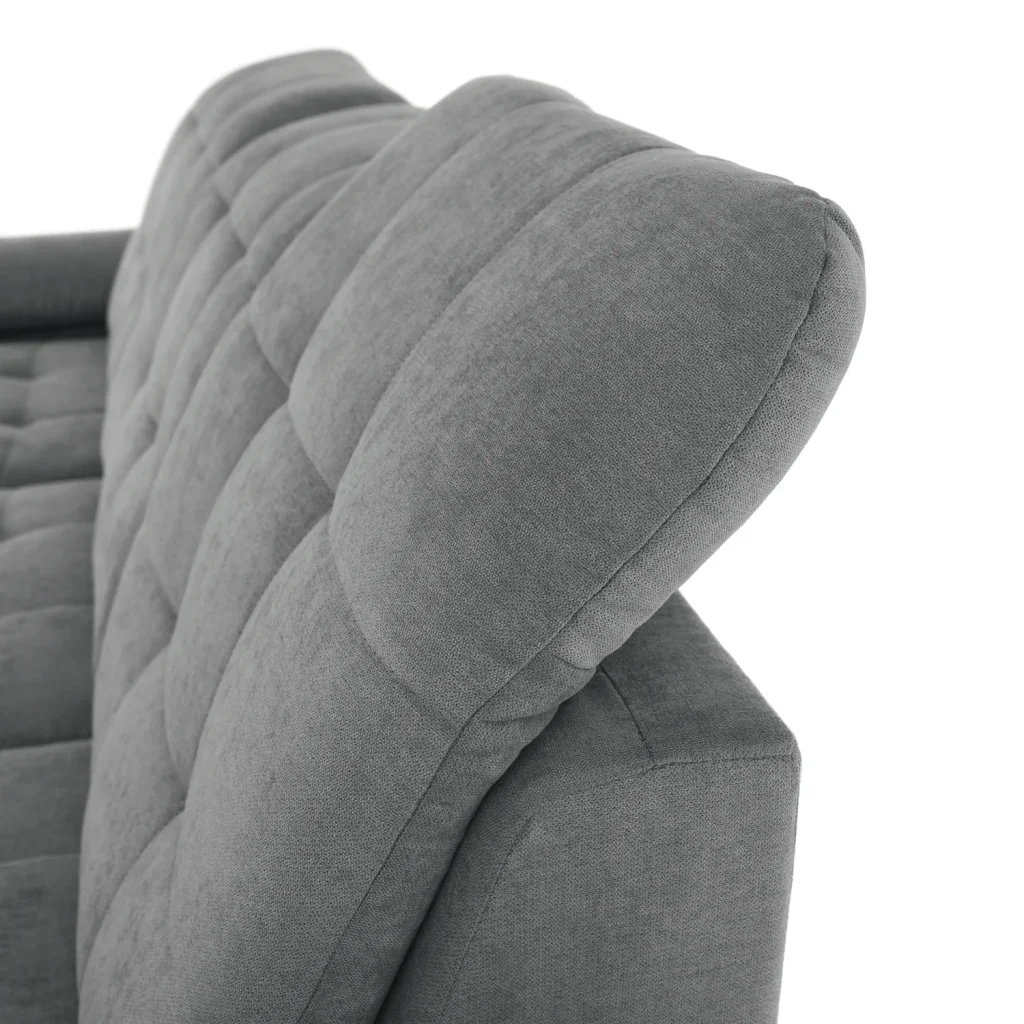 Coltar, tesatura gri, stanga, EVANGELIN