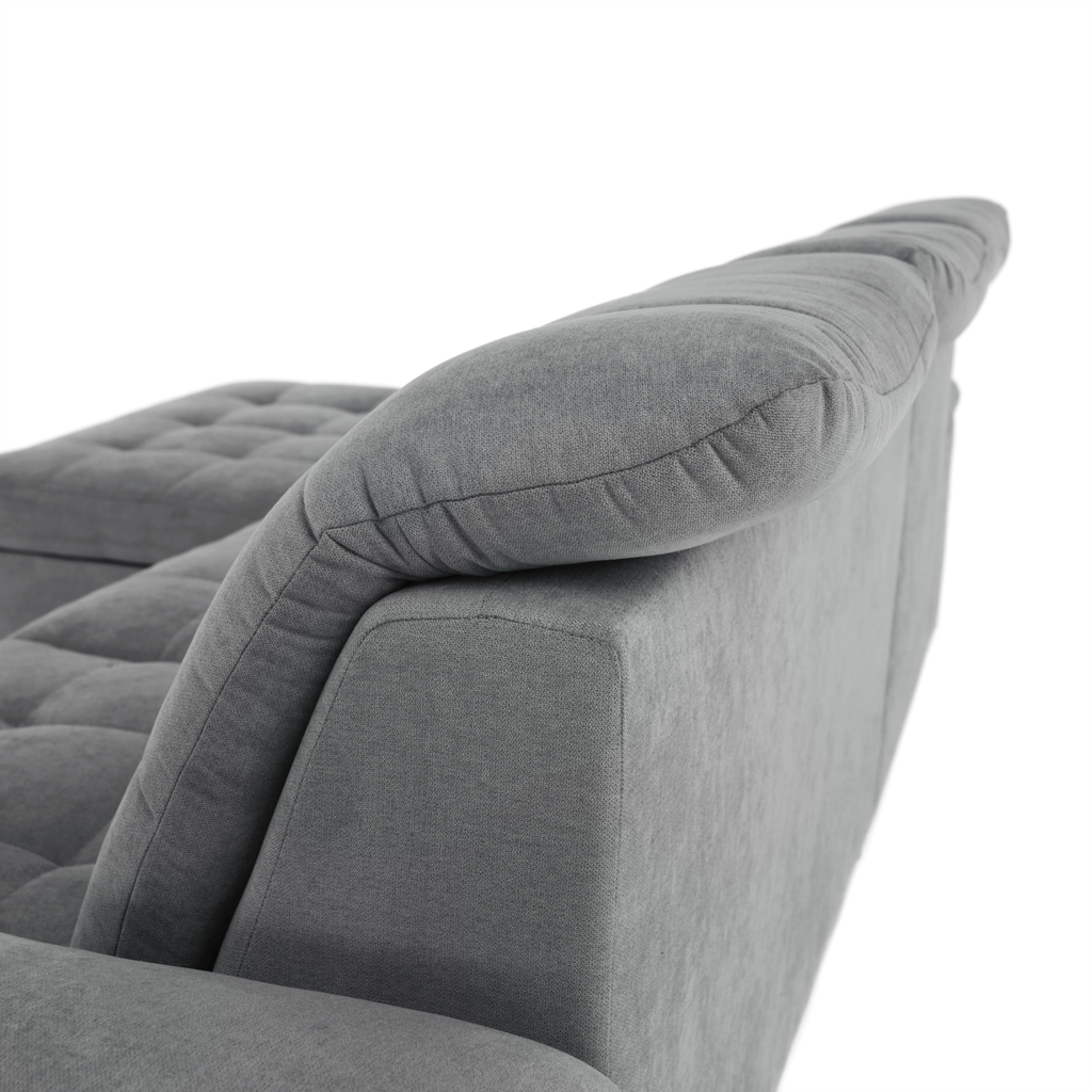 Coltar, tesatura gri, stanga, EVANGELIN