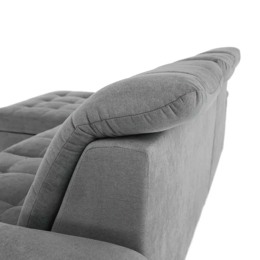 Coltar, tesatura gri, stanga, EVANGELIN