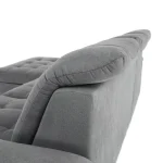 Coltar, tesatura gri, stanga, EVANGELIN