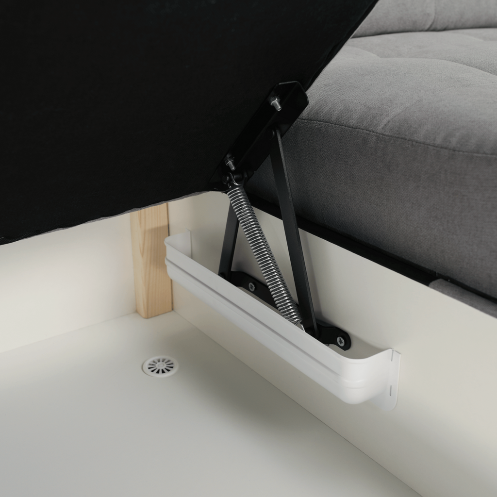 Coltar, tesatura gri, stanga, EVANGELIN