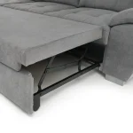 Coltar, tesatura gri, stanga, EVANGELIN