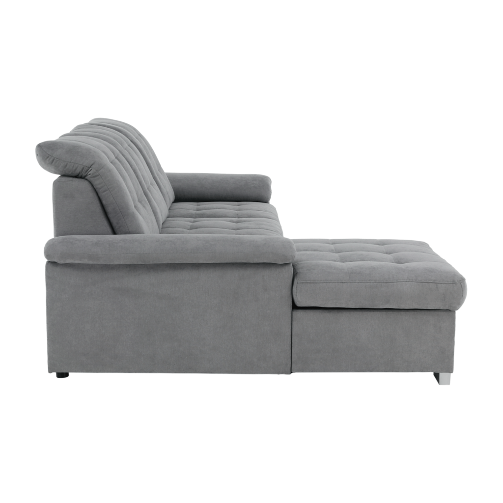 Coltar, tesatura gri, stanga, EVANGELIN