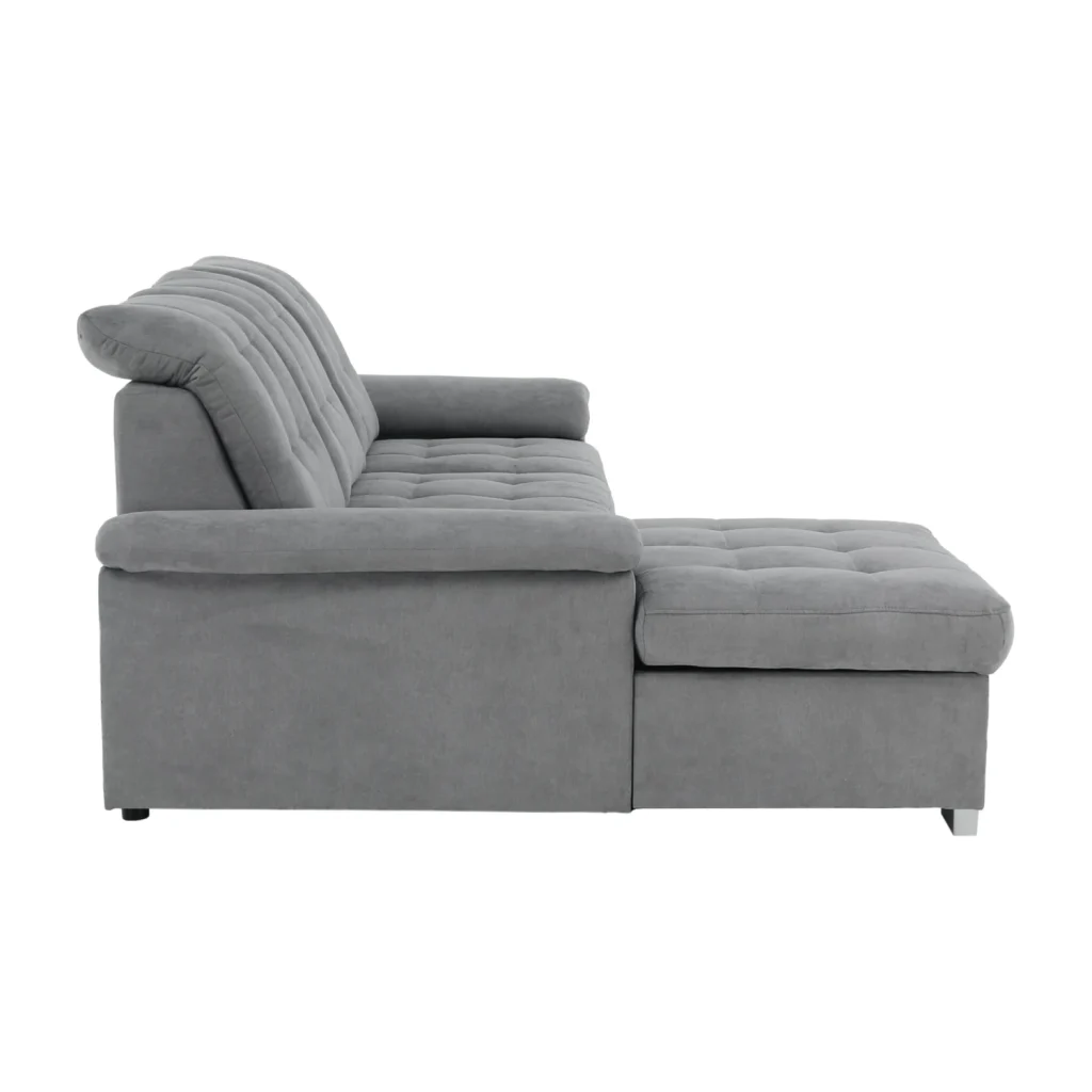 Coltar, tesatura gri, stanga, EVANGELIN