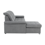 Coltar, tesatura gri, stanga, EVANGELIN