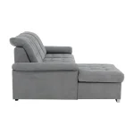 Coltar, tesatura gri, stanga, EVANGELIN