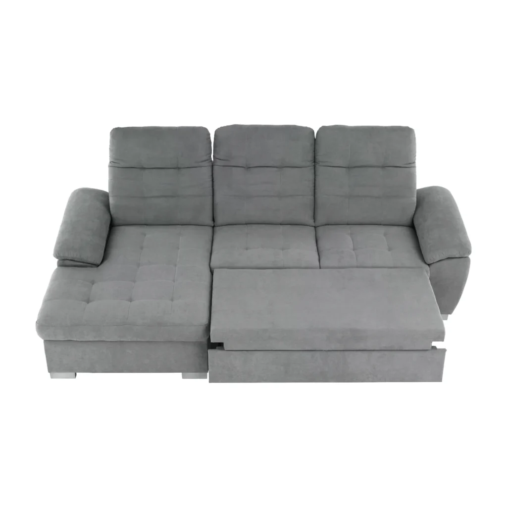 Coltar, tesatura gri, stanga, EVANGELIN