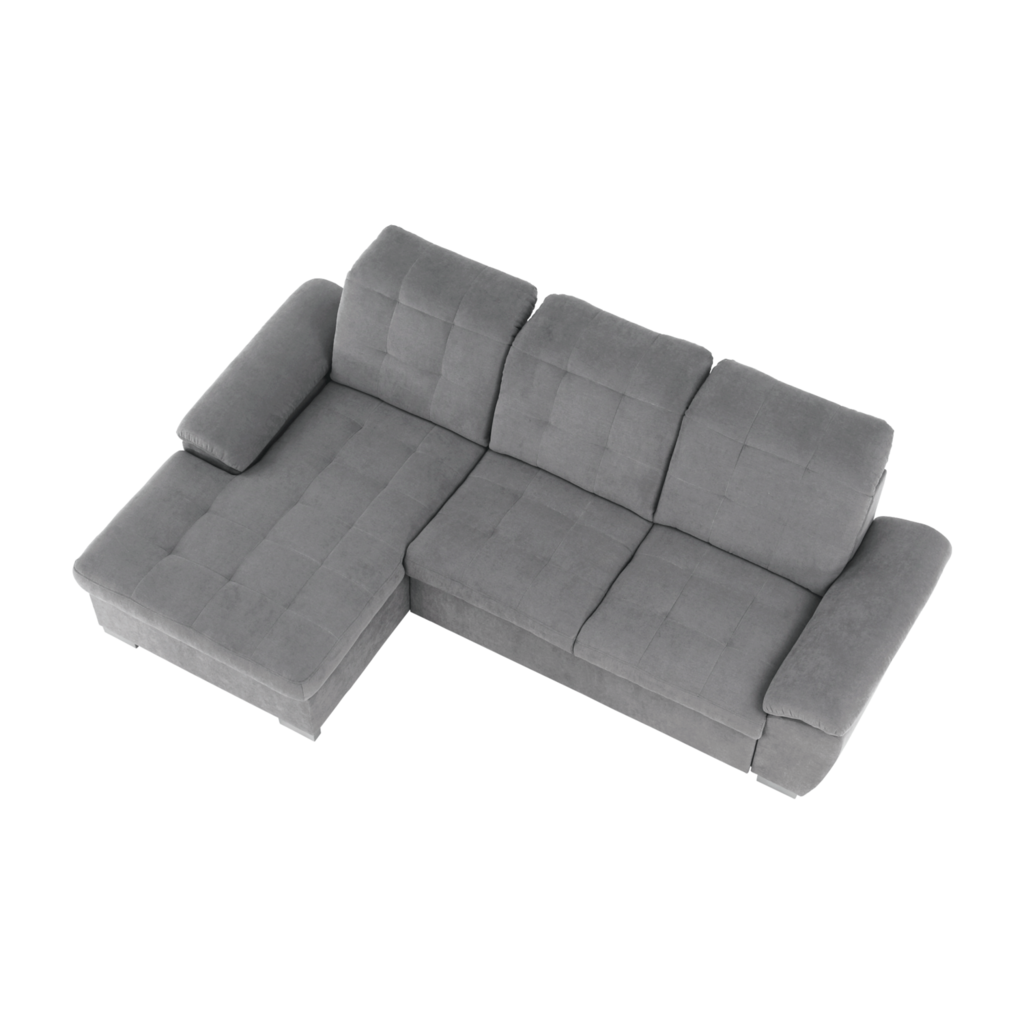 Coltar, tesatura gri, stanga, EVANGELIN