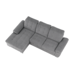 Coltar, tesatura gri, stanga, EVANGELIN