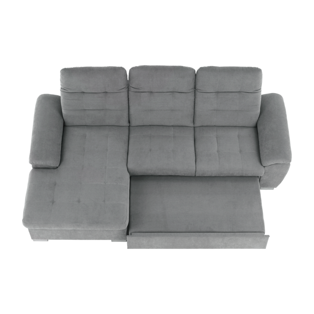 Coltar, tesatura gri, stanga, EVANGELIN